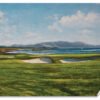 18th Hole 18 Golf Club Course Pebble Beach Golf Links ATT Pro Am PGA Tournament Oil Painting Wall Art Print PblBch18RiOil10 13