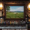 18th Hole 18 Golf Club Course Pebble Beach Golf Links ATT Pro Am PGA Tournament Oil Painting Wall Art Print PblBch18RiOil10 20