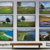 18th Hole 18 Golf Club Course Pebble Beach Golf Links ATT Pro Am PGA Tournament Oil Painting Wall Art Print PblBch18RiOil10 23