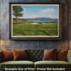 18th Hole 18 Golf Club Course Pebble Beach Golf Links ATT Pro Am PGA Tournament Oil Painting Wall Art Print PblBch18RiOil10 6