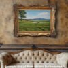 18th Hole 18 Golf Club Course Pebble Beach Golf Links ATT Pro Am PGA Tournament Oil Painting Wall Art Print PblBch18RiOil10 7