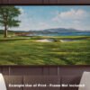 18th Hole 18 Golf Club Course Pebble Beach Golf Links ATT Pro Am PGA Tournament Oil Painting Wall Art Print PblBch18RiOil10 9