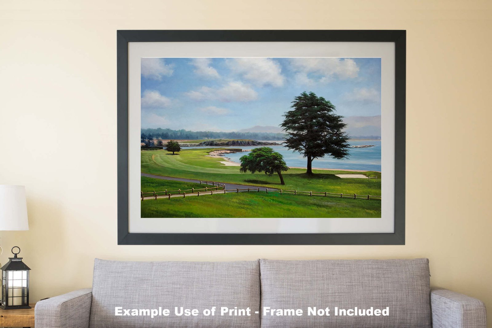 18th Hole 18 Golf Course Pebble Beach Golf Links ATT Pro Am PGA Tournament Golf Club Oil Painting Wall Art Print PblBch18RiOil18 10