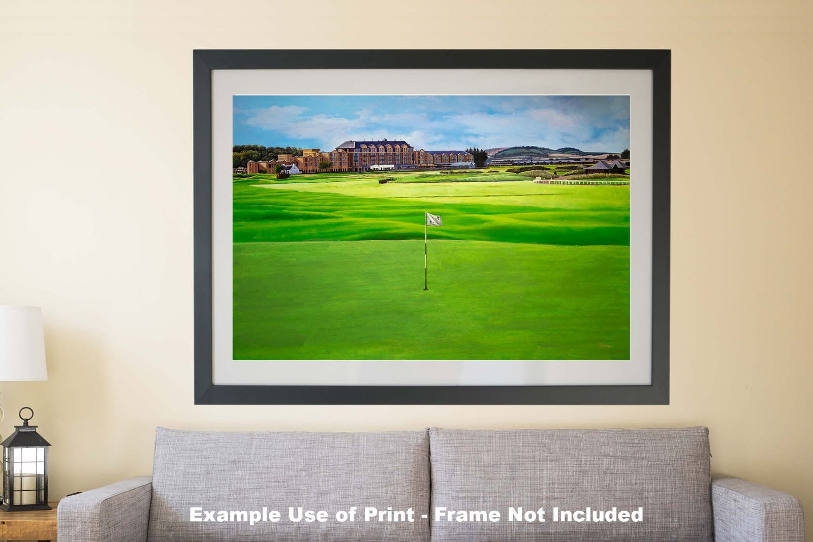 18th Hole 18 The Old Course The Open Royal and Ancient Golf Club St Andrews Links Golf Hole Oil Painting Wall Art Print StAndrws18RiOil90 10