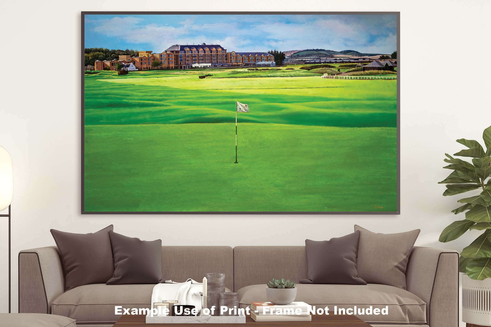 18th Hole 18 The Old Course The Open Royal and Ancient Golf Club St Andrews Links Golf Hole Oil Painting Wall Art Print StAndrws18RiOil90 21