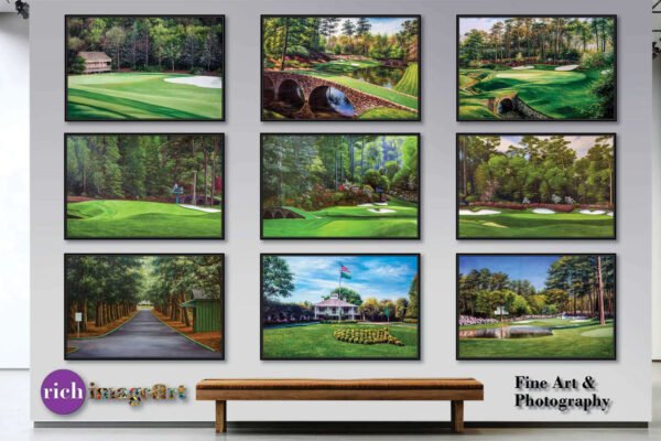 18th Hole 18 The Old Course The Open Royal and Ancient Golf Club St Andrews Links Golf Hole Oil Painting Wall Art Print StAndrws18RiOil90 24