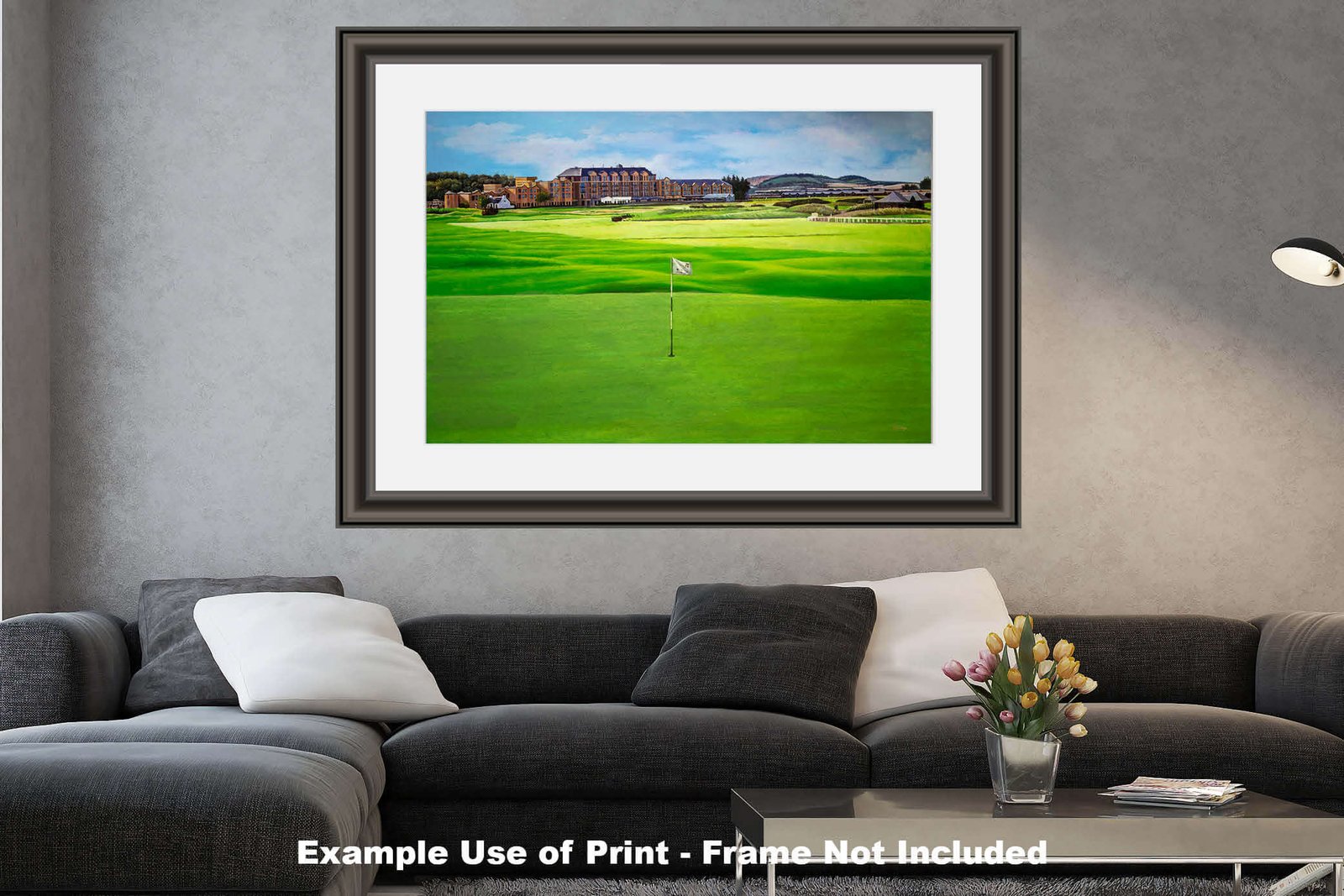 18th Hole 18 The Old Course The Open Royal and Ancient Golf Club St Andrews Links Golf Hole Oil Painting Wall Art Print StAndrws18RiOil90 26