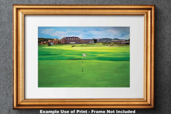 18th Hole 18 The Old Course The Open Royal and Ancient Golf Club St Andrews Links Golf Hole Oil Painting Wall Art Print StAndrws18RiOil90 28