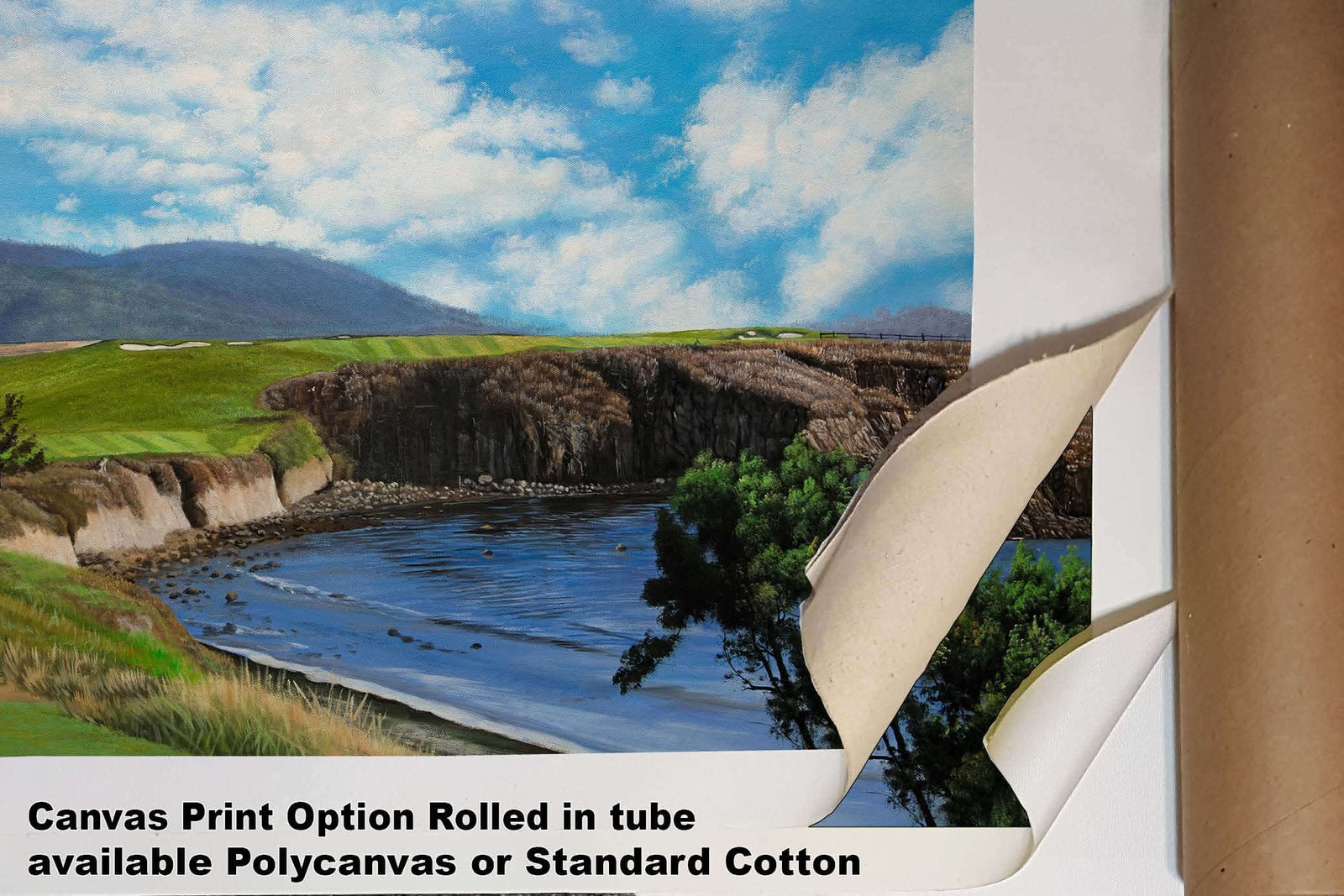 6th Hole 6 Golf Club Course Pebble Beach Golf Links ATT Pro Am PGA Tournament Oil Painting Wall Art Print PblBch06RiOil10 4