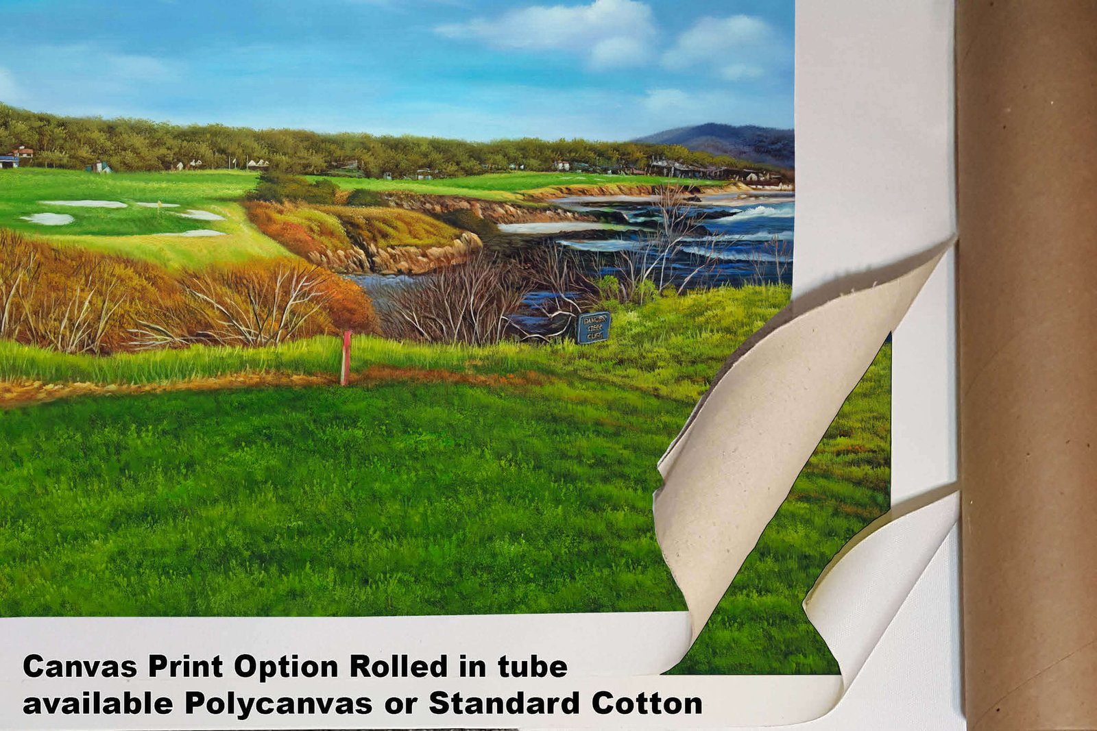 8th Hole 8 Golf Club Course Pebble Beach Golf Links ATT Pro Am PGA Tournament Oil Painting Wall Art Print PblBch8RiOil10 4