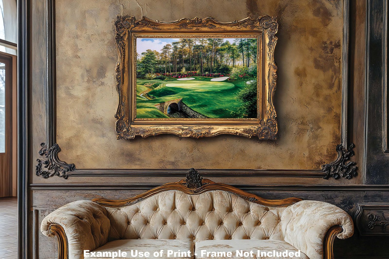 Augusta National Azalea poster Azalea Masters Amen Corner painting print pic artwork PGA Golf Club Course Hole 13 ANGC13RiOil01 RichimageArt.com 7