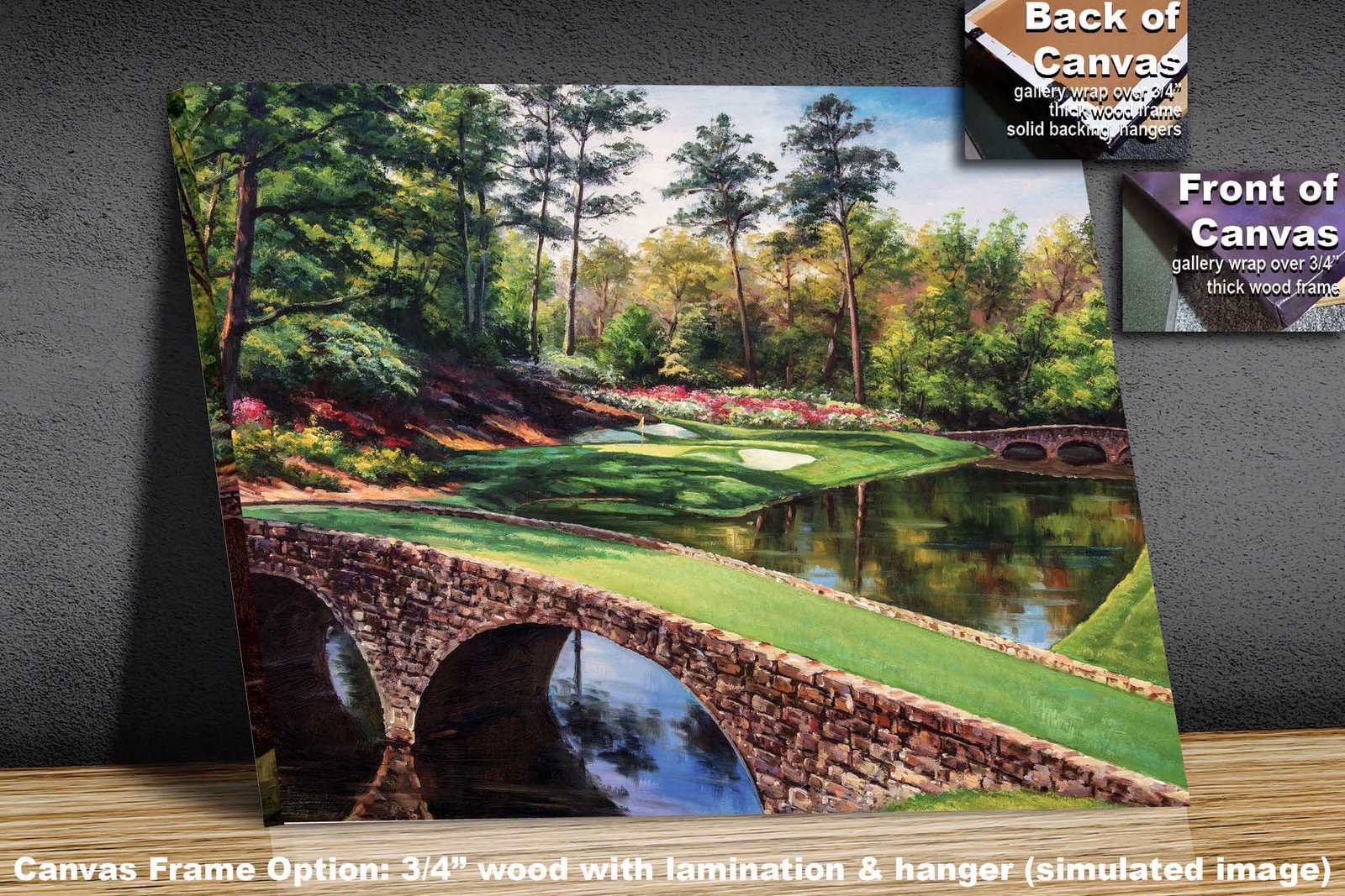 Augusta National Golden Bell poster Golden Bell Masters painting print pic artwork PGA Golf Club Course Hole 12 ANGC12RiOil01 RichimageArt.com 2