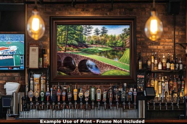 Augusta National Golden Bell poster Golden Bell Masters painting print pic artwork PGA Golf Club Course Hole 12 ANGC12RiOil01 RichimageArt.com 20