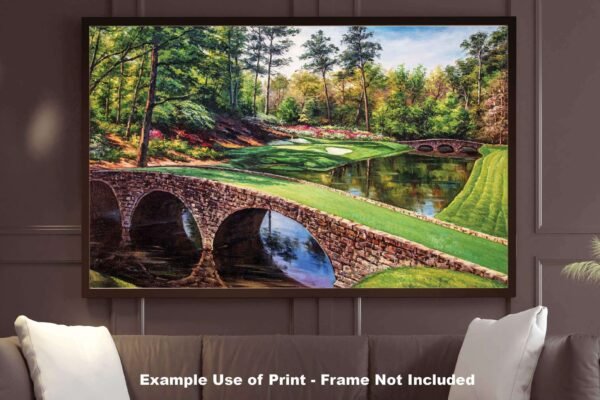 Augusta National Golden Bell poster Golden Bell Masters painting print pic artwork PGA Golf Club Course Hole 12 ANGC12RiOil01 RichimageArt.com 25
