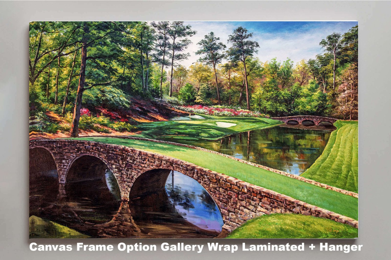 Augusta National Golden Bell poster Golden Bell Masters painting print pic artwork PGA Golf Club Course Hole 12 ANGC12RiOil01 RichimageArt.com 3