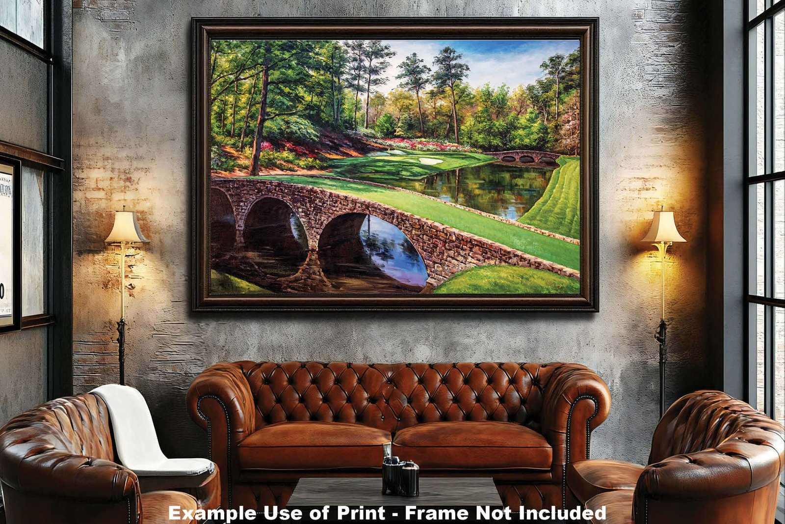 Augusta National Golden Bell poster Golden Bell Masters painting print pic artwork PGA Golf Club Course Hole 12 ANGC12RiOil01 RichimageArt.com 5