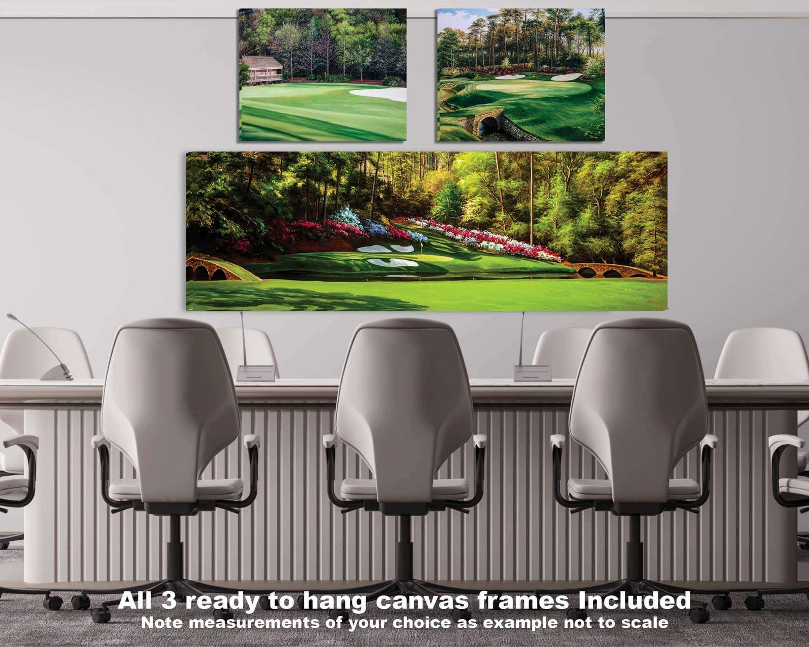 Augusta National Golf Club Amen Corner poster Amen Corner Azalea Hole 13 painting print Masters artwork Golf Pan8 Golden Bell Hole 12 8ANGC1pan5x4s 4