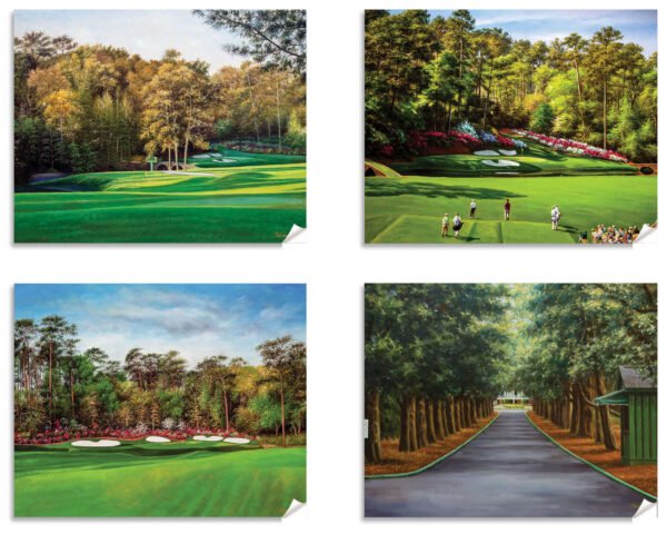Augusta National Golf Club Amen Corner the Masters of Augusta wall art canvas prints the Masters of Augusta wall decor Hole 12 Golden Bell art on wall 6ANGC4 11