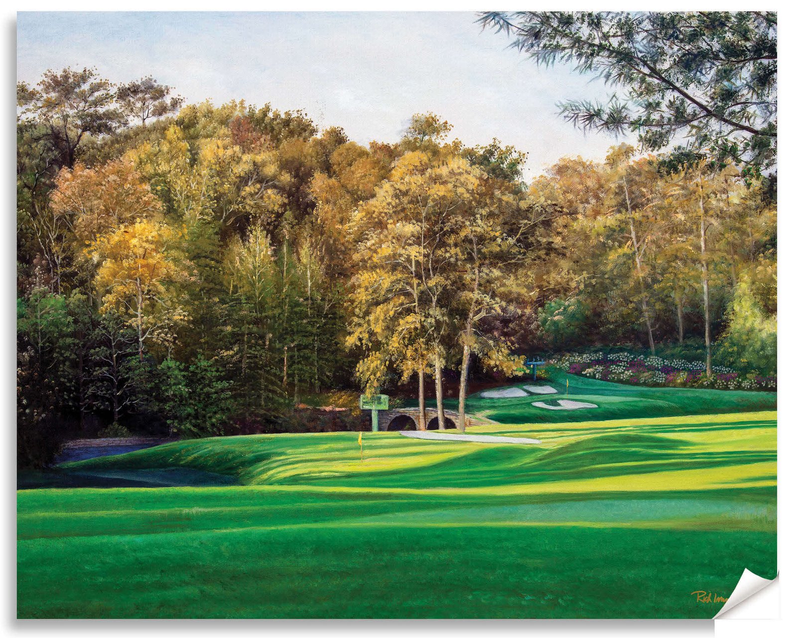 Augusta National Golf Club Amen Corner the Masters of Augusta wall art canvas prints the Masters of Augusta wall decor Hole 12 Golden Bell art on wall 6ANGC4 12