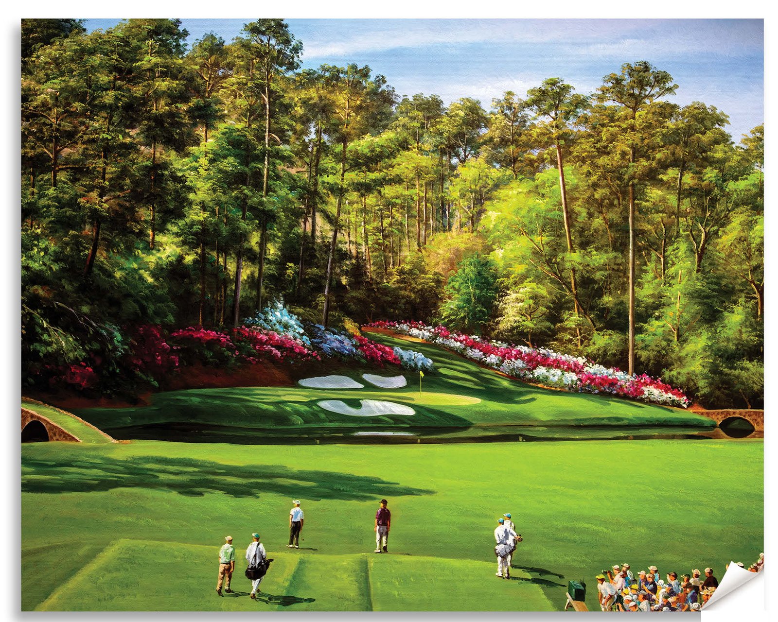 Augusta National Golf Club Amen Corner the Masters of Augusta wall art canvas prints the Masters of Augusta wall decor Hole 12 Golden Bell art on wall 6ANGC4 13
