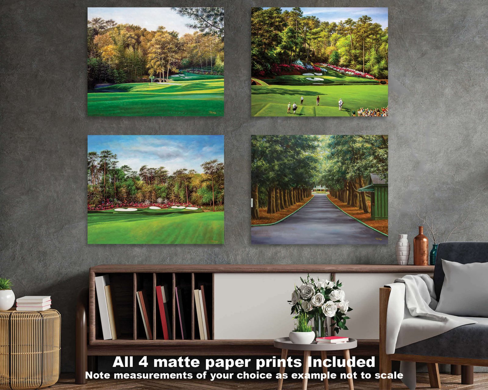 Augusta National Golf Club Amen Corner the Masters of Augusta wall art canvas prints the Masters of Augusta wall decor Hole 12 Golden Bell art on wall 6ANGC4 17