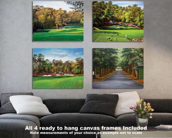 Augusta National Golf Club Amen Corner the Masters of Augusta wall art canvas prints the Masters of Augusta wall decor Hole 12 Golden Bell art on wall 6ANGC4 2