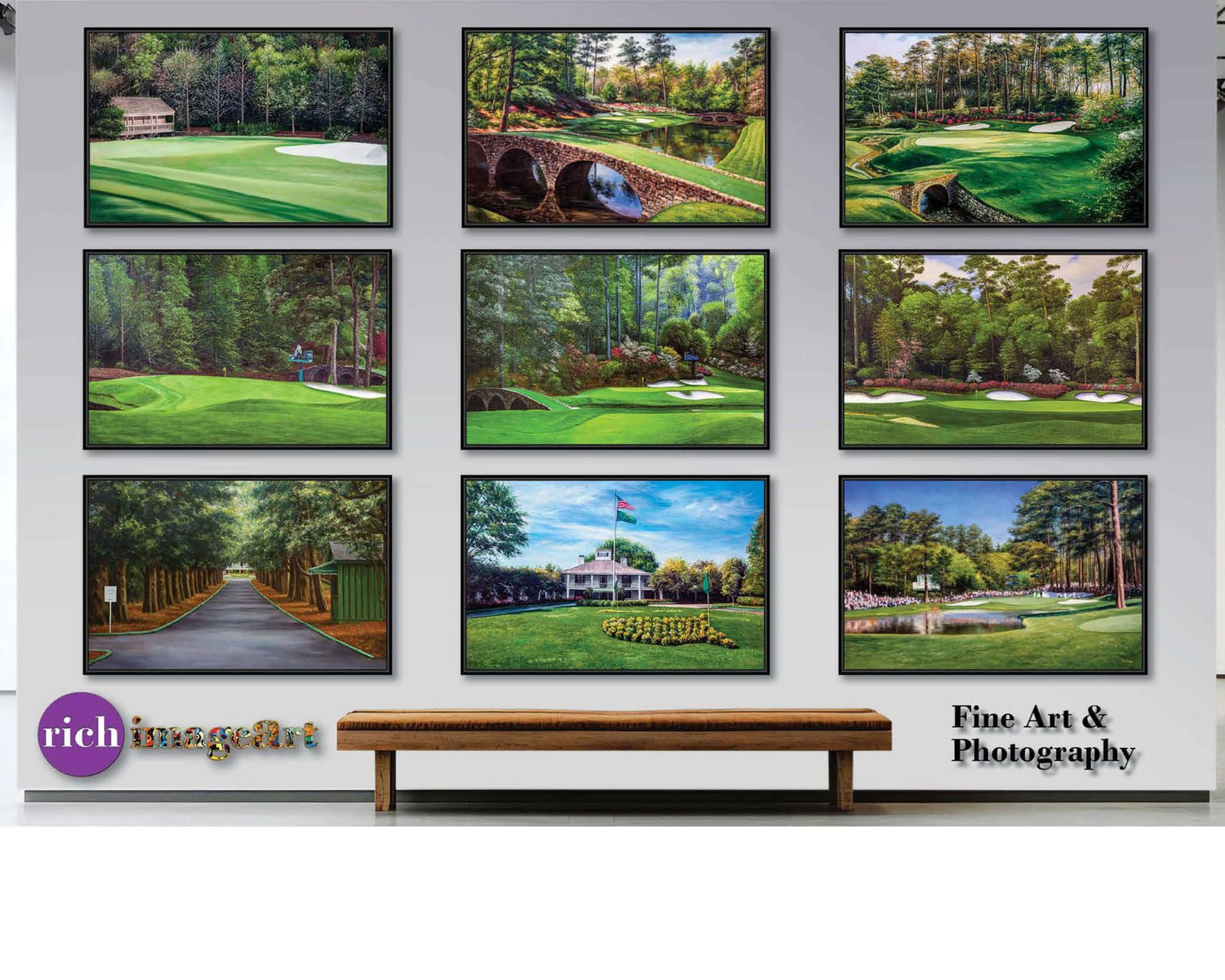 Augusta National Golf Club Amen Corner the Masters of Augusta wall art canvas prints the Masters of Augusta wall decor Hole 12 Golden Bell art on wall 6ANGC4 20
