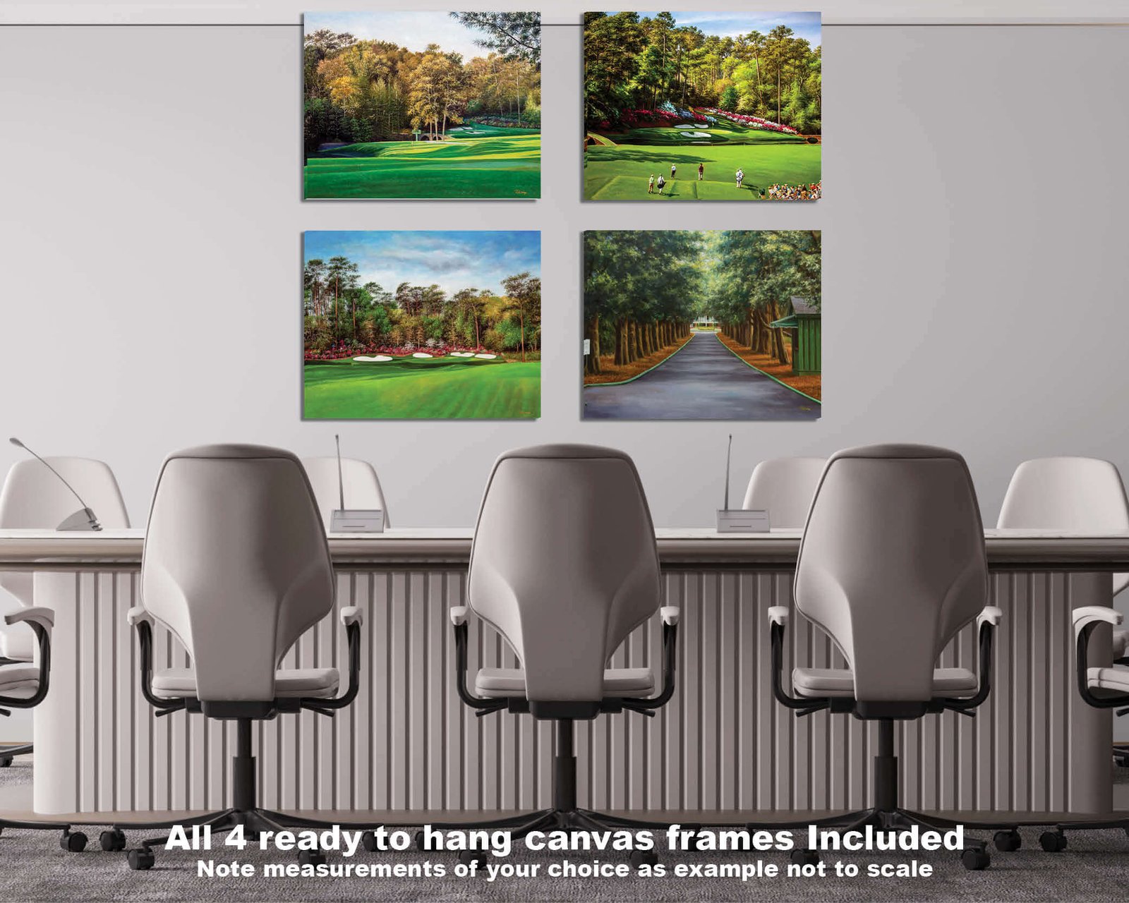 Augusta National Golf Club Amen Corner the Masters of Augusta wall art canvas prints the Masters of Augusta wall decor Hole 12 Golden Bell art on wall 6ANGC4 4