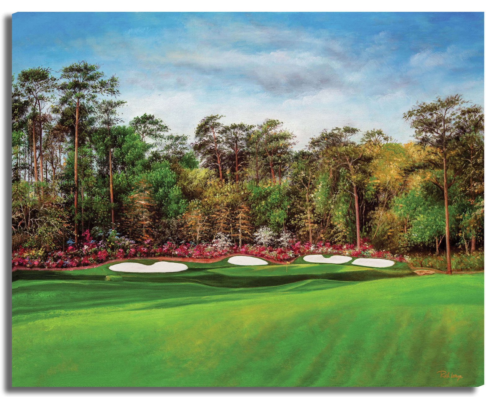 Augusta National Golf Club Amen Corner the Masters of Augusta wall art canvas prints the Masters of Augusta wall decor Hole 12 Golden Bell art on wall 6ANGC4 7