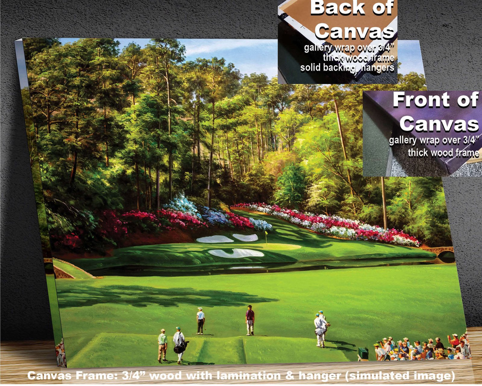 Augusta National Golf Club Amen Corner the Masters of Augusta wall art canvas prints the Masters of Augusta wall decor Hole 12 Golden Bell art on wall 6ANGC4 9