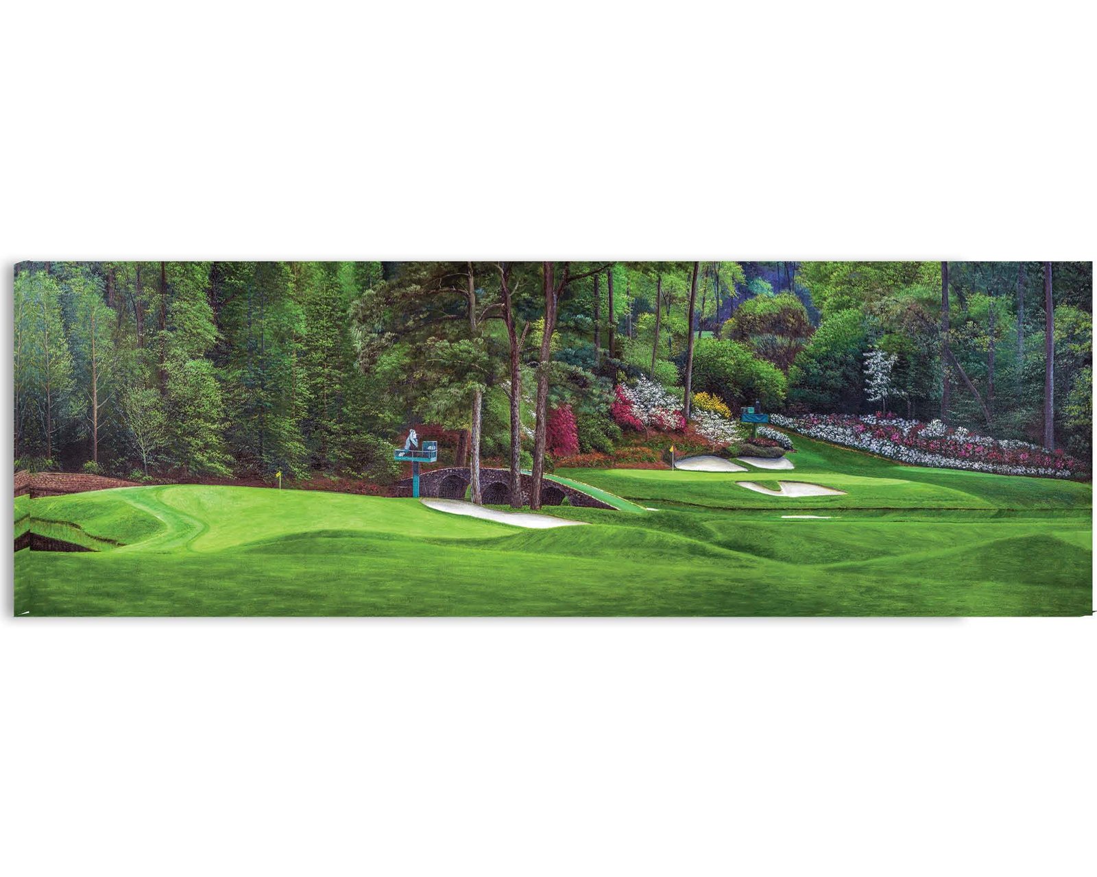 Augusta National Golf Club Azalea Hole 13 Masters poster artwork painting print Amen Corner Golden Bell Hole 12 Golf Pan2 2ANGC1pan5x4s 5