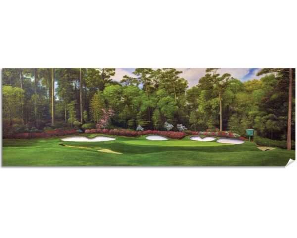 Augusta National Golf Club Azalea Hole 13 painting print Golf Pan10 pic Golden Bell Hole 12 White Dogwood Hole 11 poster artwork 10ANGC1pan5x4s 11
