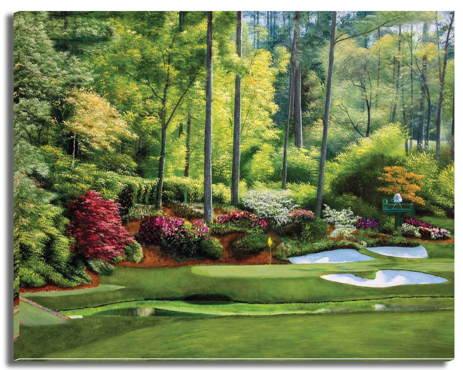 Augusta National Golf Club Azalea Hole 13 painting print Golf Pan10 pic Golden Bell Hole 12 White Dogwood Hole 11 poster artwork 10ANGC1pan5x4s 7