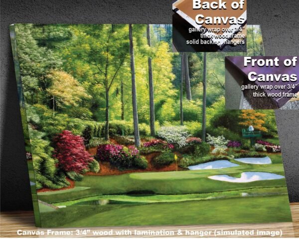 Augusta National Golf Club Azalea Hole 13 painting print Golf Pan10 pic Golden Bell Hole 12 White Dogwood Hole 11 poster artwork 10ANGC1pan5x4s 8