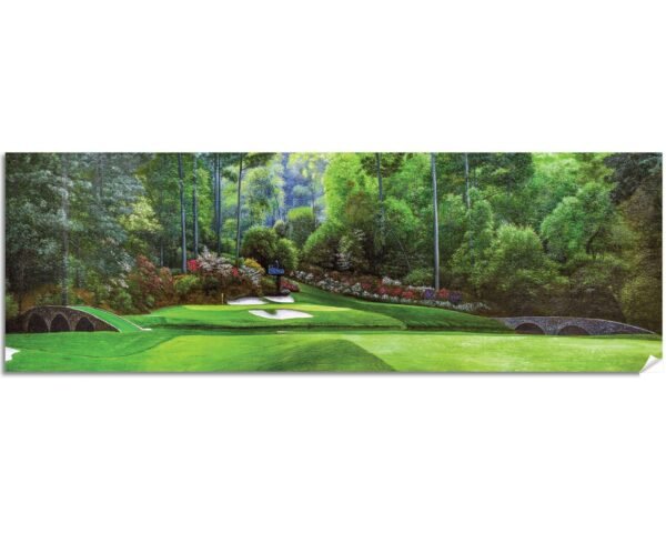 Augusta National Golf Club Azalea Hole 13 poster Azalea Hole 13 Amen Corner painting print artwork Golden Bell Hole 12 pic Golf Pan7 Amen Corner 7ANGC1pan5x4s 11