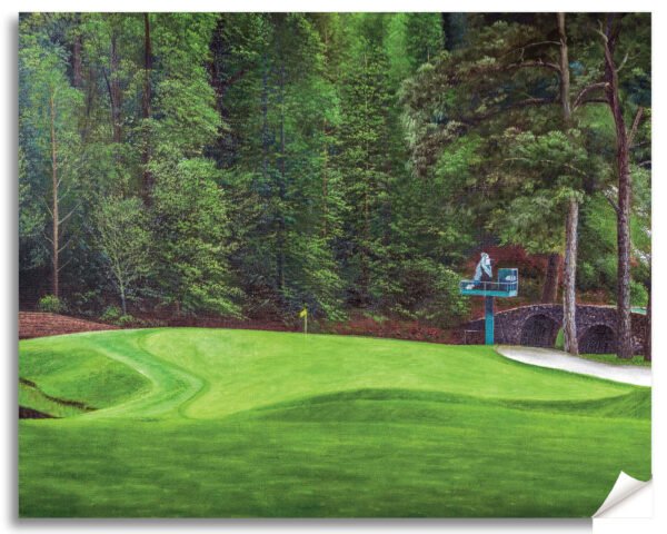 Augusta National Golf Club Azalea Hole 13 poster Azalea Hole 13 Amen Corner painting print artwork Golden Bell Hole 12 pic Golf Pan7 Amen Corner 7ANGC1pan5x4s 12