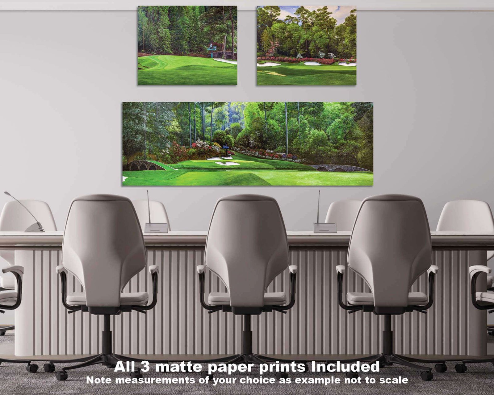 Augusta National Golf Club Azalea Hole 13 poster Azalea Hole 13 Amen Corner painting print artwork Golden Bell Hole 12 pic Golf Pan7 Amen Corner 7ANGC1pan5x4s 16