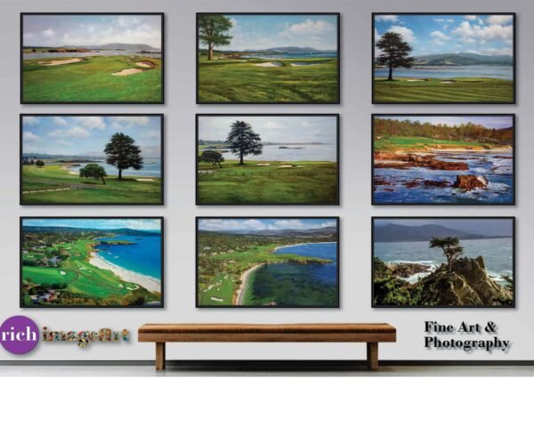 Augusta National Golf Club Azalea Hole 13 poster Azalea Hole 13 Amen Corner painting print artwork Golden Bell Hole 12 pic Golf Pan7 Amen Corner 7ANGC1pan5x4s 22