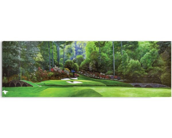 Augusta National Golf Club Azalea Hole 13 poster Azalea Hole 13 Amen Corner painting print artwork Golden Bell Hole 12 pic Golf Pan7 Amen Corner 7ANGC1pan5x4s 5