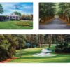 Augusta National Golf Club Camellia Hole 10 Founders Circle poster artwork Founders Circle pic Magnolia Lane painting print 5ANGC1pan5x4s