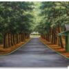 Augusta National Golf Club Camellia Hole 10 Founders Circle poster artwork Founders Circle pic Magnolia Lane painting print 5ANGC1pan5x4s 13