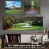Augusta National Golf Club Camellia Hole 10 Founders Circle poster artwork Founders Circle pic Magnolia Lane painting print 5ANGC1pan5x4s 15