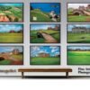 Augusta National Golf Club Camellia Hole 10 Founders Circle poster artwork Founders Circle pic Magnolia Lane painting print 5ANGC1pan5x4s 20