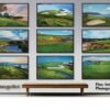 Augusta National Golf Club Camellia Hole 10 Founders Circle poster artwork Founders Circle pic Magnolia Lane painting print 5ANGC1pan5x4s 21