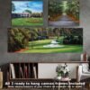 Augusta National Golf Club Camellia Hole 10 Founders Circle poster artwork Founders Circle pic Magnolia Lane painting print 5ANGC1pan5x4s 3