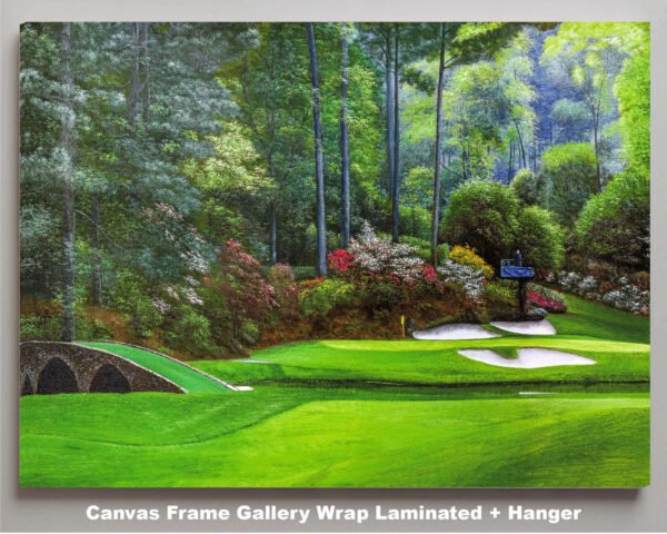 Augusta National Golf Club Clubhouse Club House Amen Corner the Masters of Augusta canvas prints Golden Bell Hole 12 art on wall wall decor wall art 4ANGC4 10