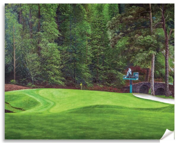 Augusta National Golf Club Clubhouse Club House Amen Corner the Masters of Augusta canvas prints Golden Bell Hole 12 art on wall wall decor wall art 4ANGC4 15