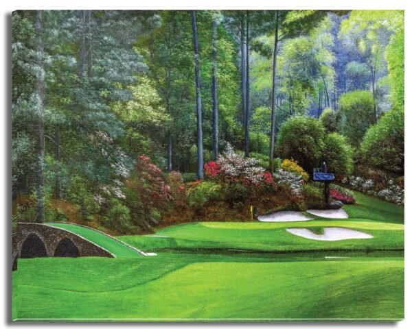 Augusta National Golf Club Clubhouse Club House Amen Corner the Masters of Augusta canvas prints Golden Bell Hole 12 art on wall wall decor wall art 4ANGC4 5