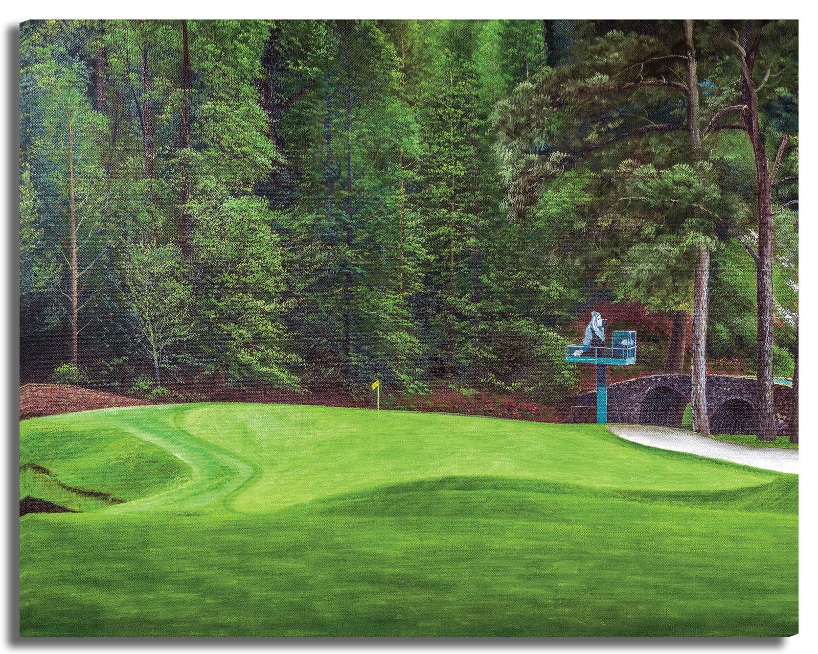 Augusta National Golf Club Clubhouse Club House Amen Corner the Masters of Augusta canvas prints Golden Bell Hole 12 art on wall wall decor wall art 4ANGC4 8