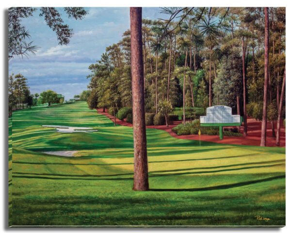 Augusta National Golf Club Clubhouse Club House Amen Corner wall art canvas prints wall decor the Masters of Augusta art on wall Clubhouse Club House Golden Bell Hole 12 5ANGC4 6